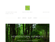 Tablet Screenshot of horticulturalelements.com